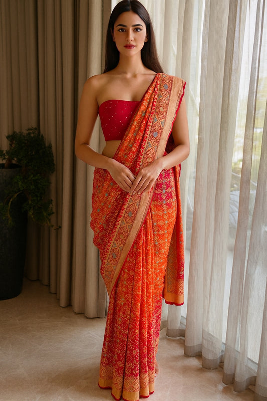 Misha - Gift From God Meenakari Saree