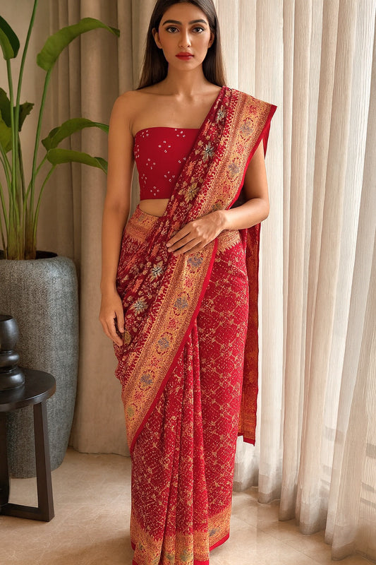 Himani - Goddess Parvati Meenakari Saree