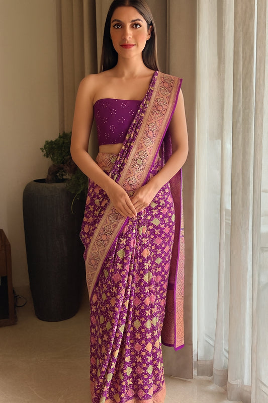 Ruhi - One with a Beautiful Soul Meenakari Saree