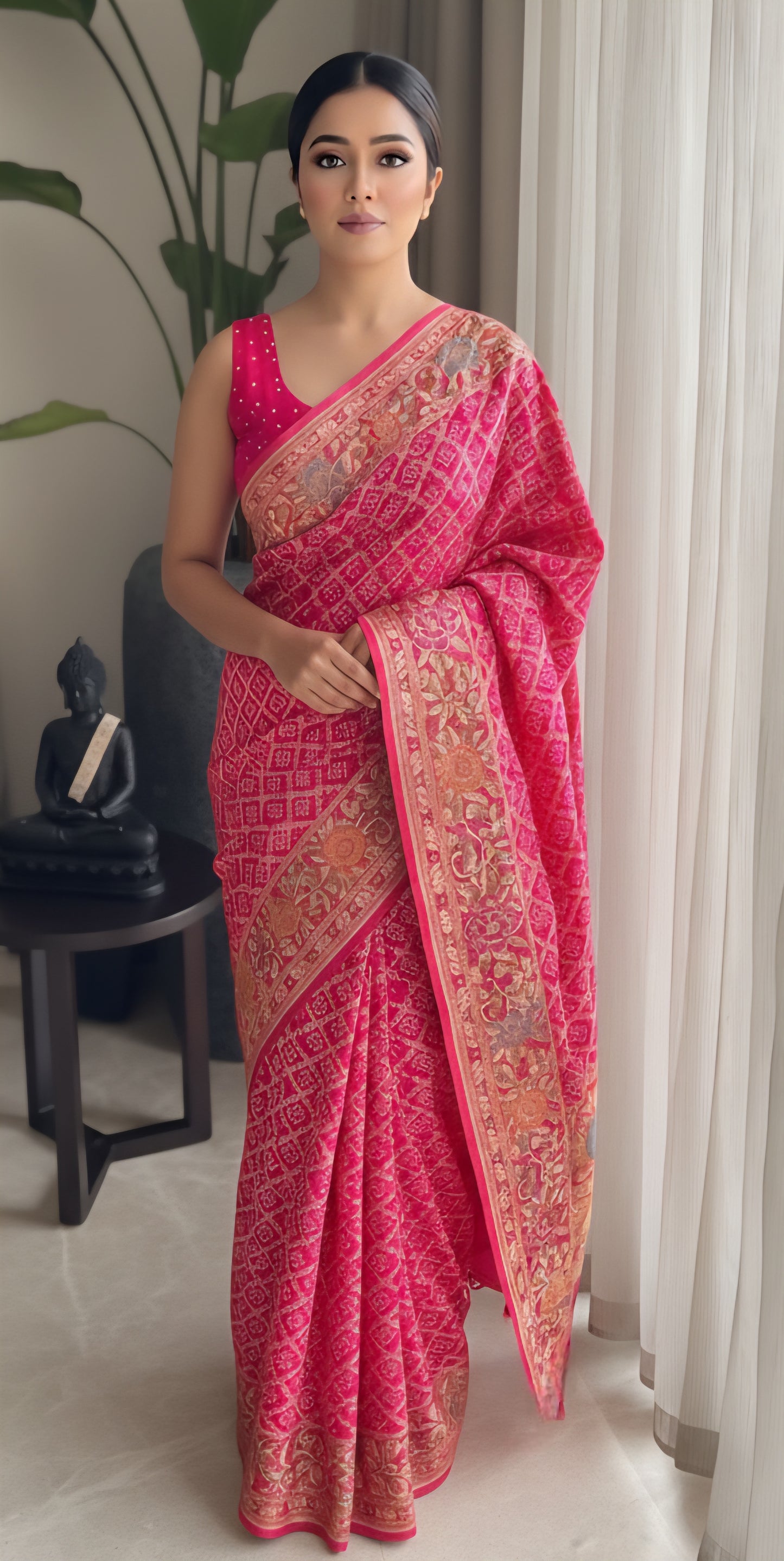 Chaitaly - An Ancient City Meenakari Motif Saree