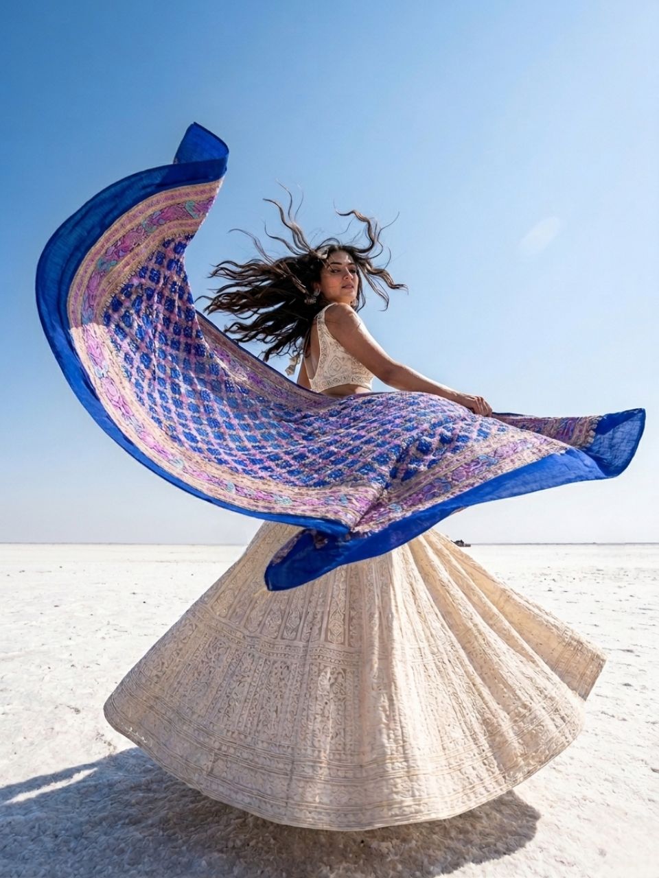 Ayanti - Blue Meenakari Tilfi Dupatta
