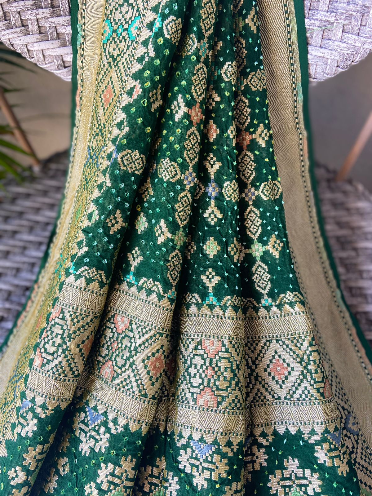 Sukriti - Auspiciousness Meenakari Dupatta