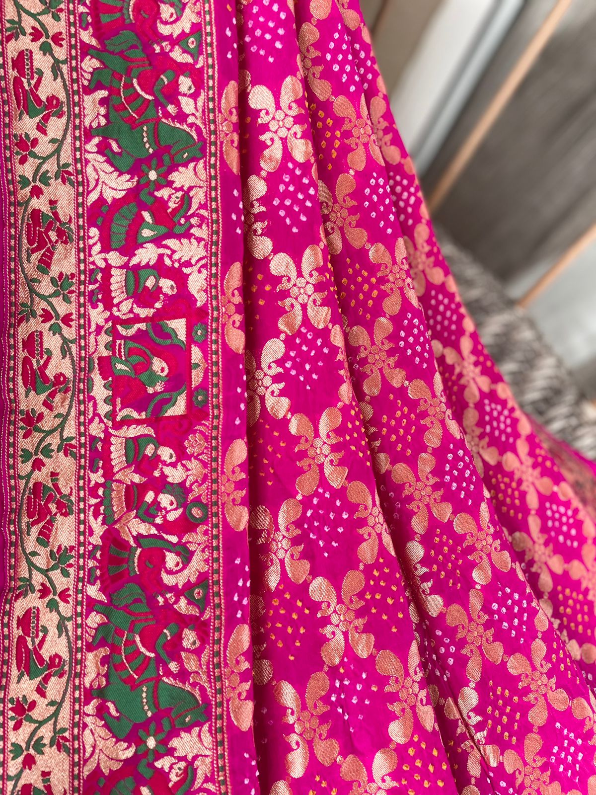 Miraya - Devotee of Krishna Meenakari Motif Saree