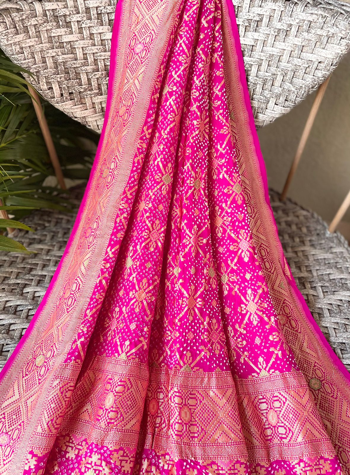 Keya - Monsoon Flower Meenakari Dupatta