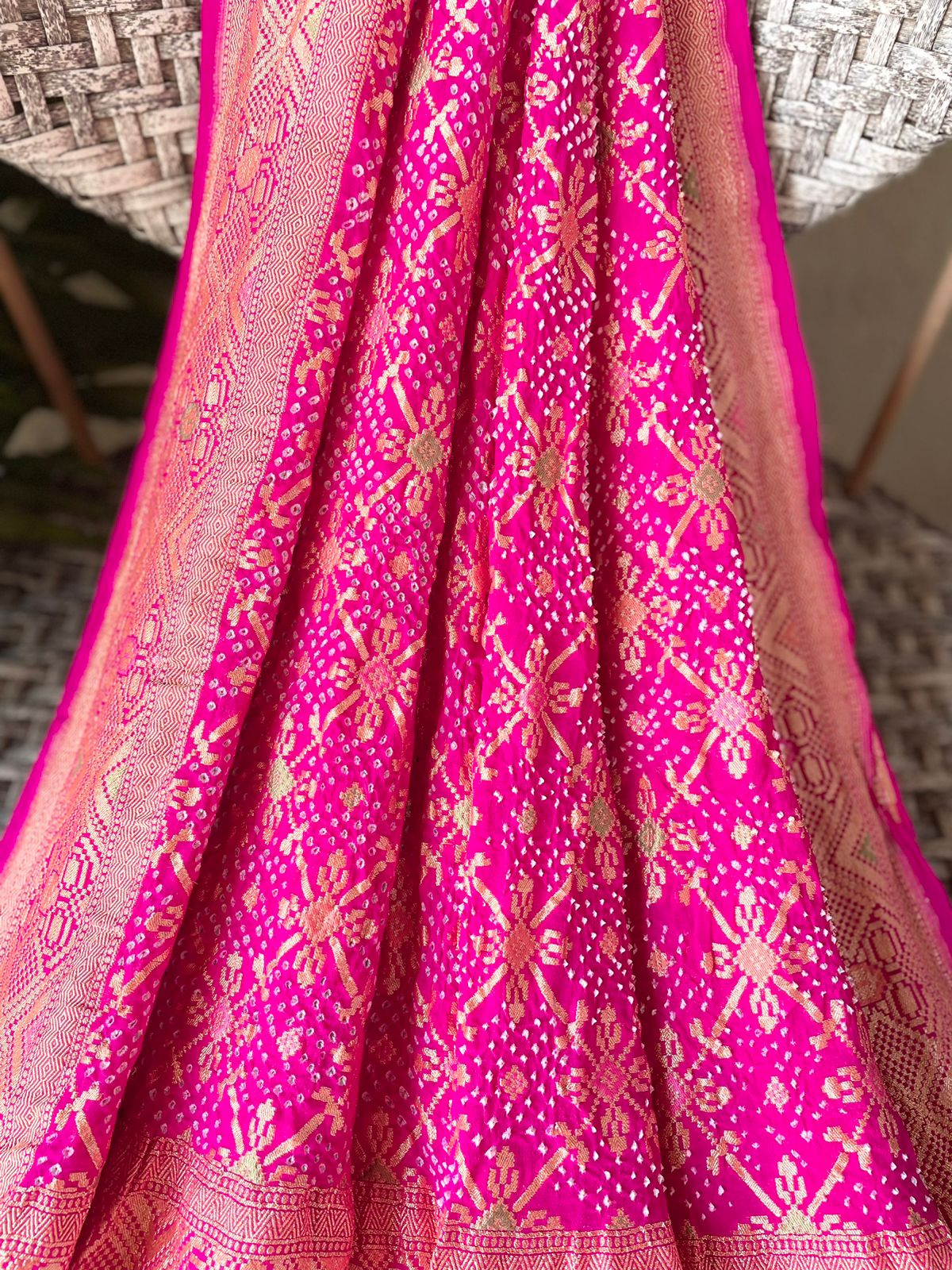 Keya - Monsoon Flower Meenakari Dupatta