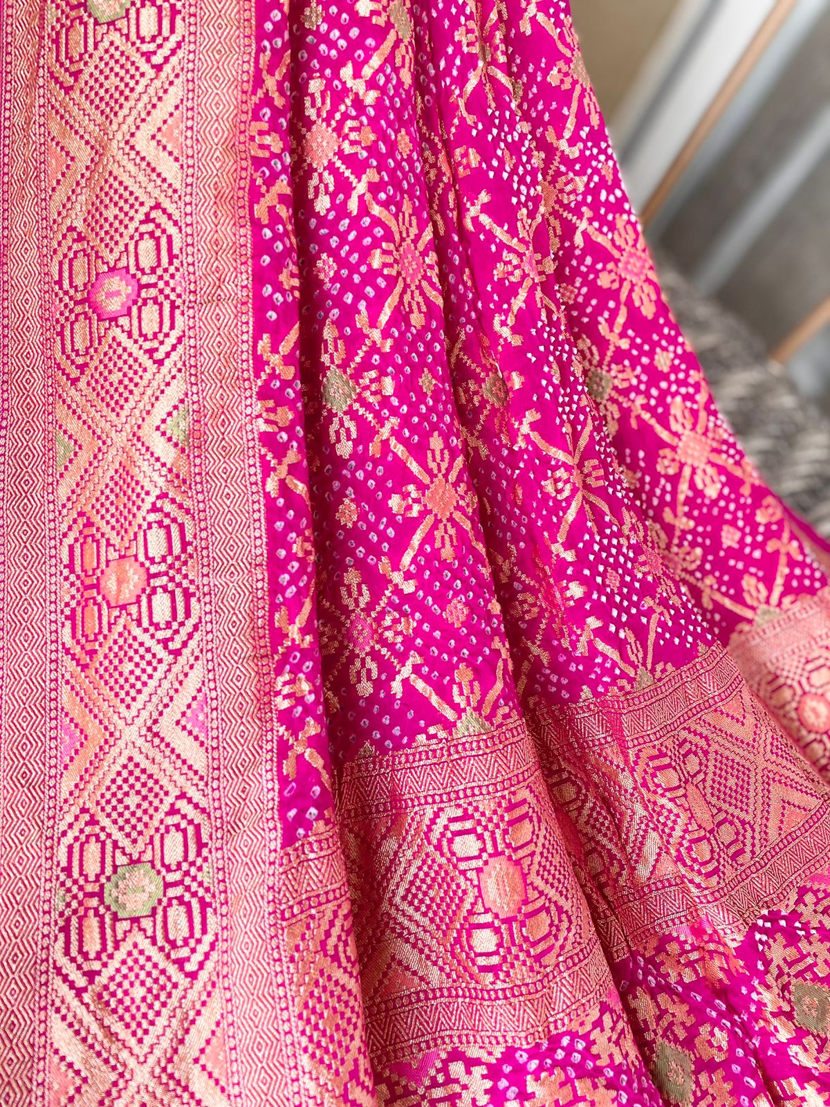 Keya - Monsoon Flower Meenakari Dupatta