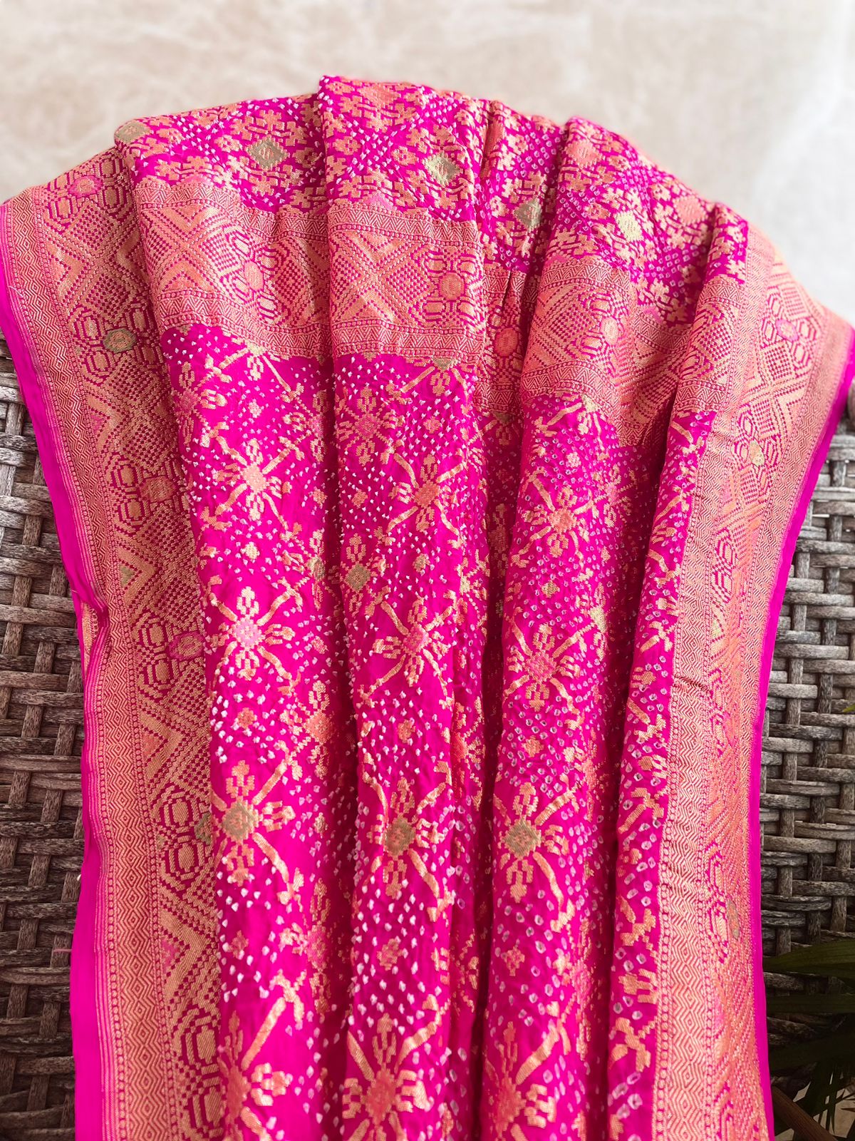 Keya - Monsoon Flower Meenakari Dupatta