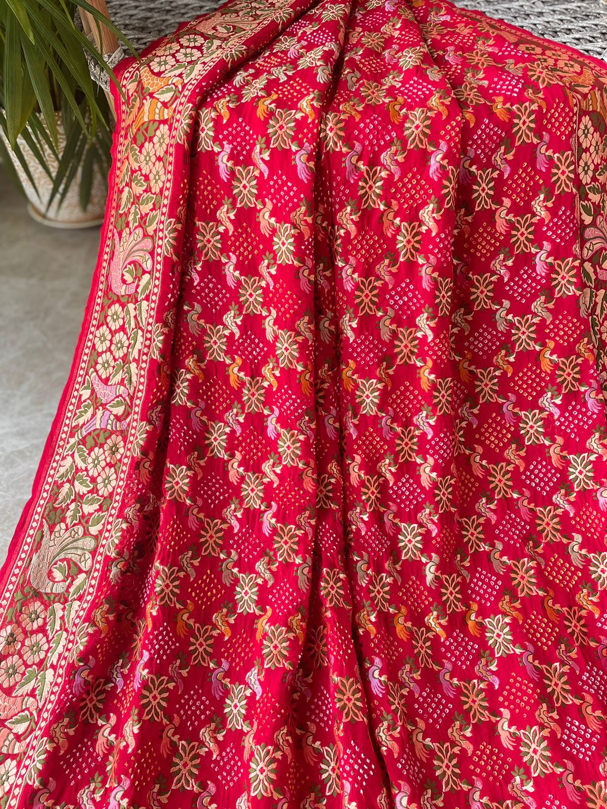 Prisha - Gift from God Meenakari Motif Saree