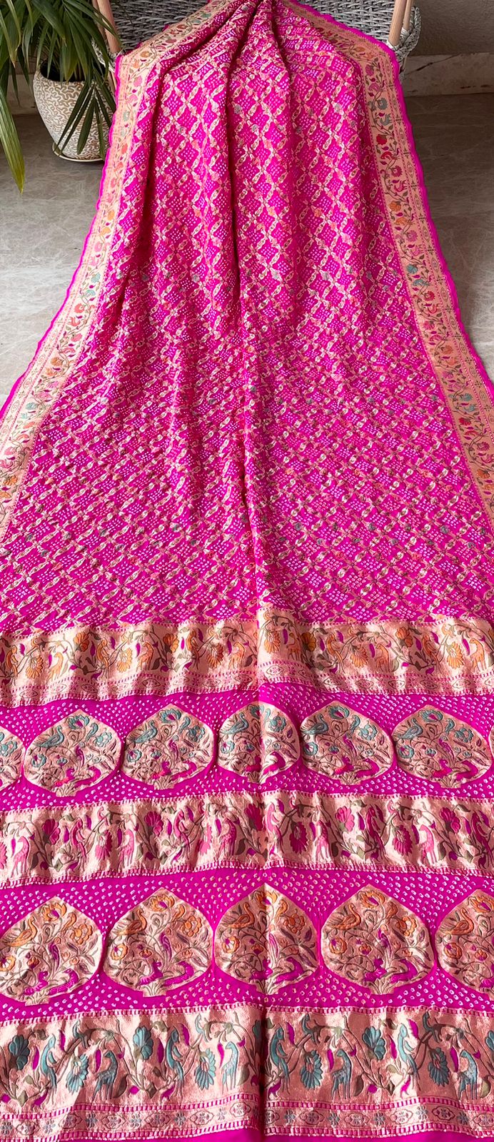 Yukti - Solution Meenakari Motif Saree