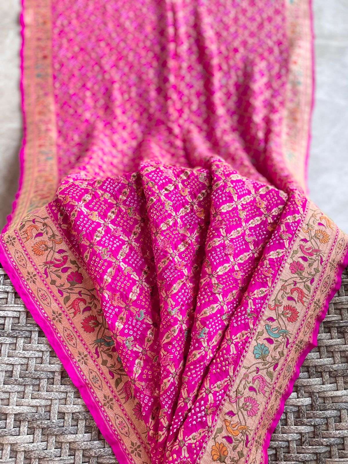 Yukti - Solution Meenakari Motif Saree