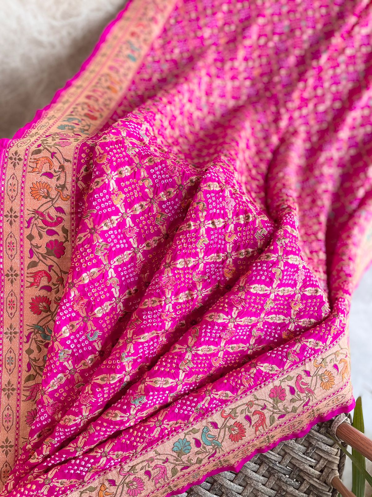 Yukti - Solution Meenakari Motif Saree