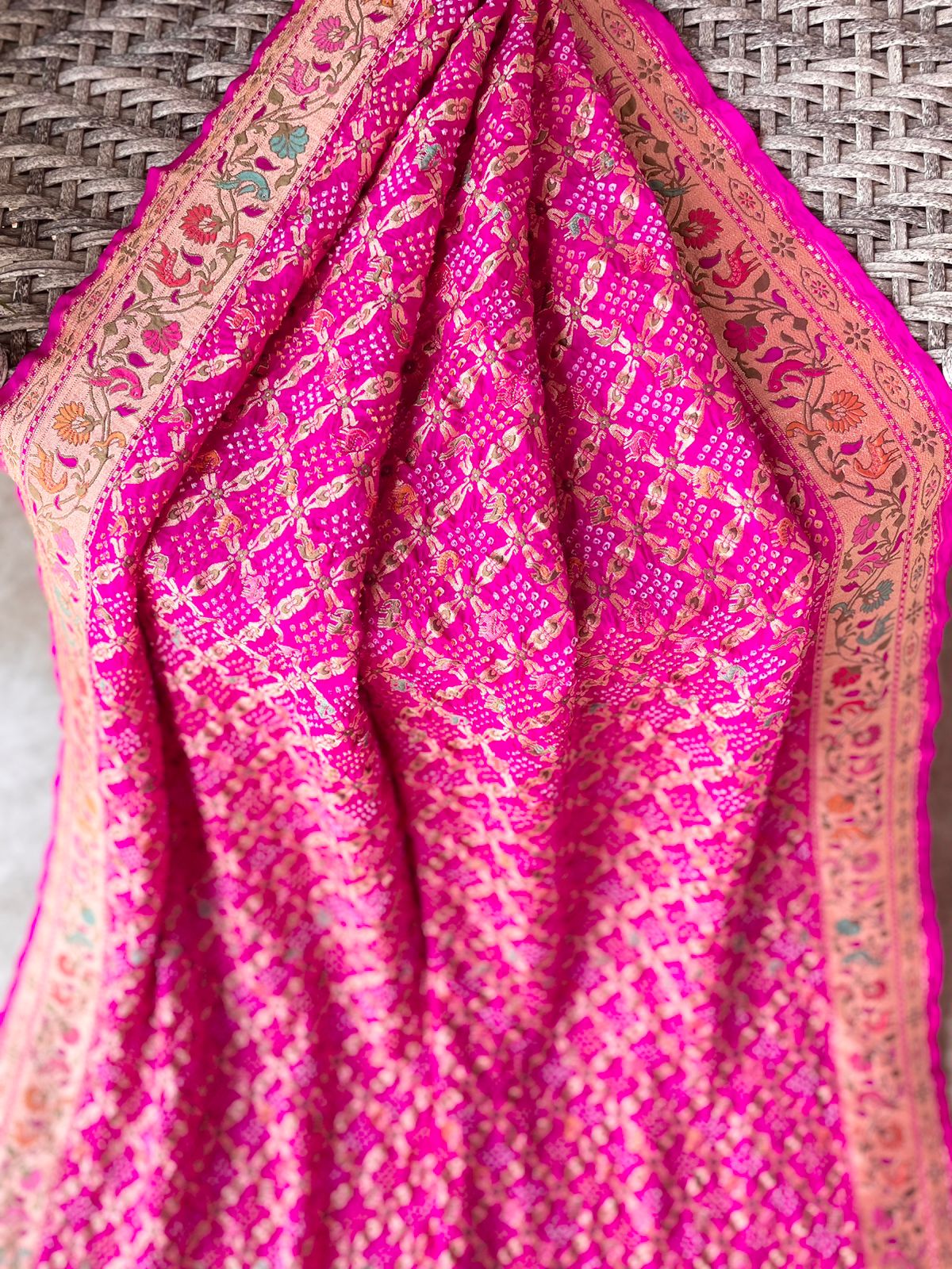 Yukti - Solution Meenakari Motif Saree