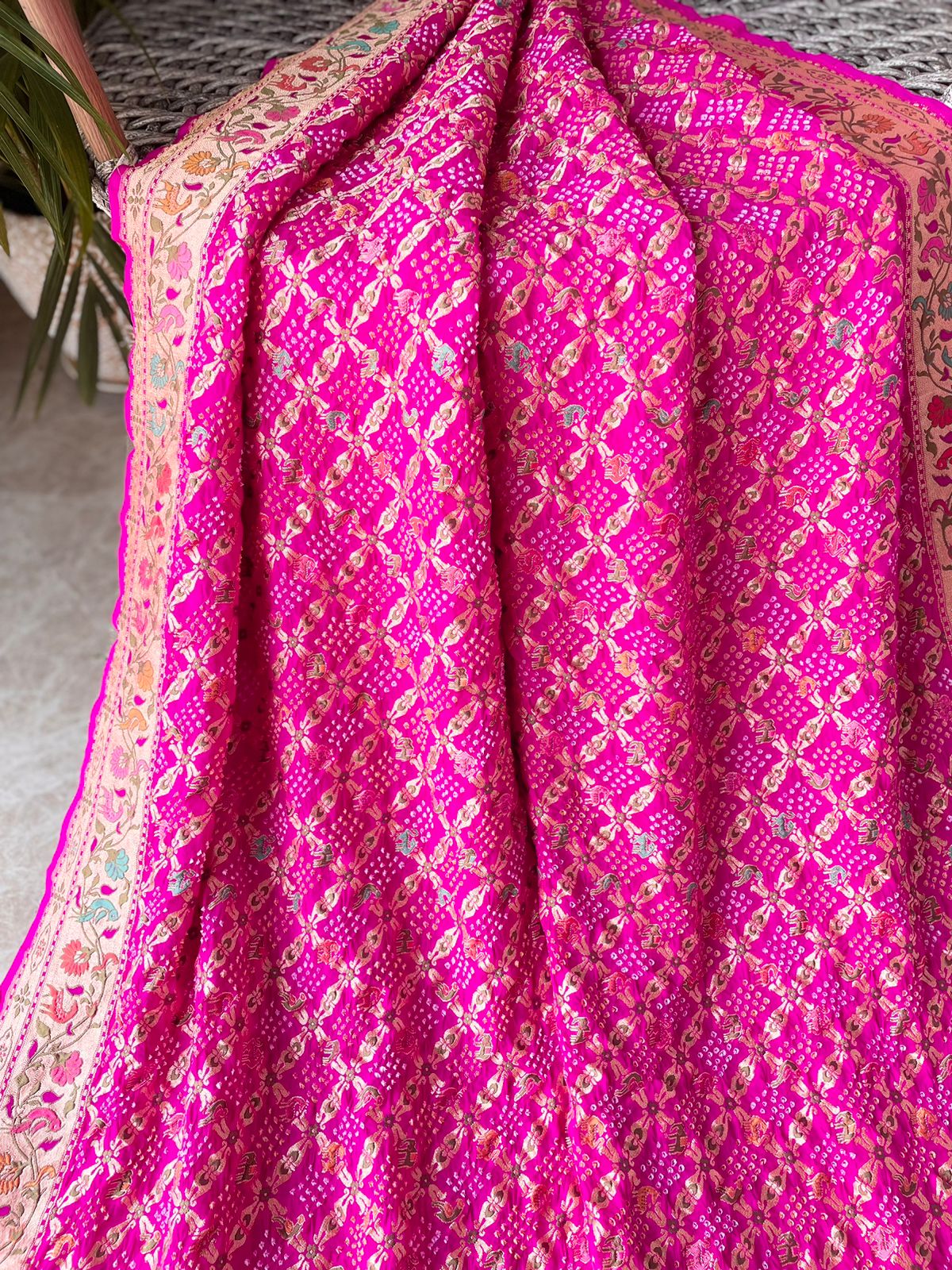 Yukti - Solution Meenakari Motif Saree