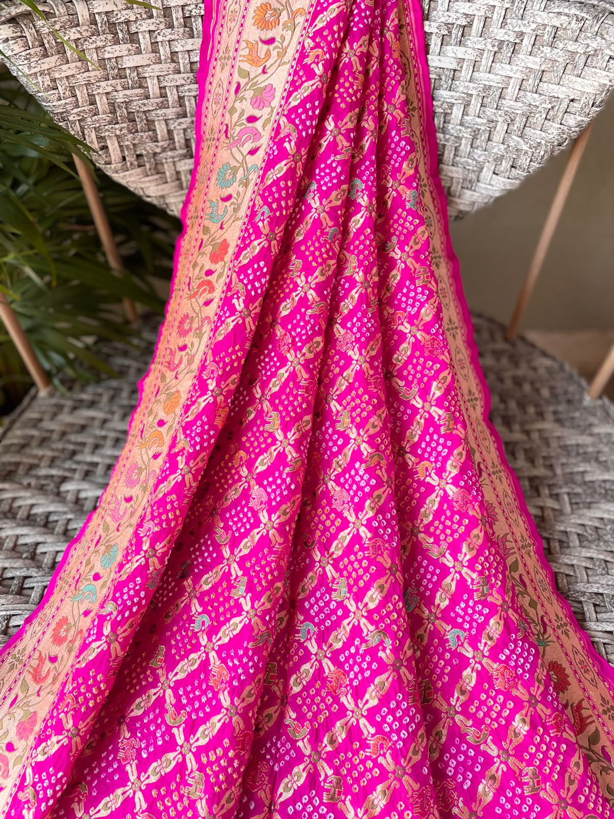 Yukti - Solution Meenakari Motif Saree