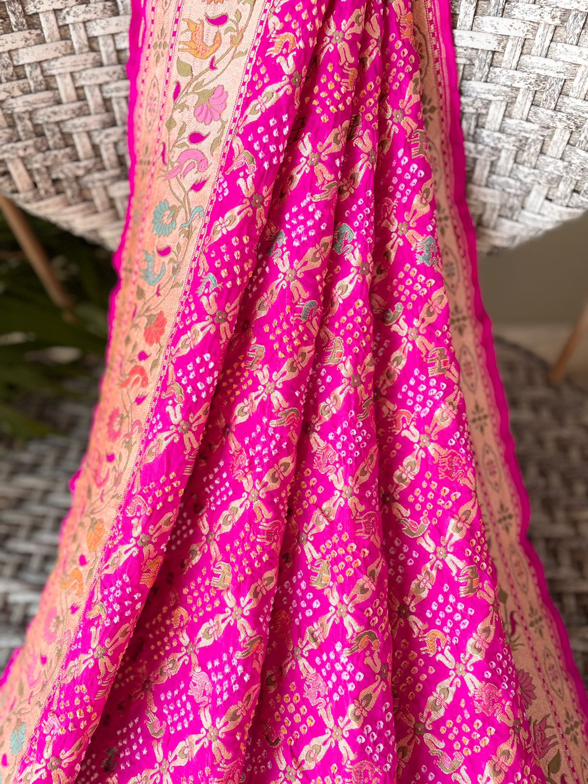 Yukti - Solution Meenakari Motif Saree