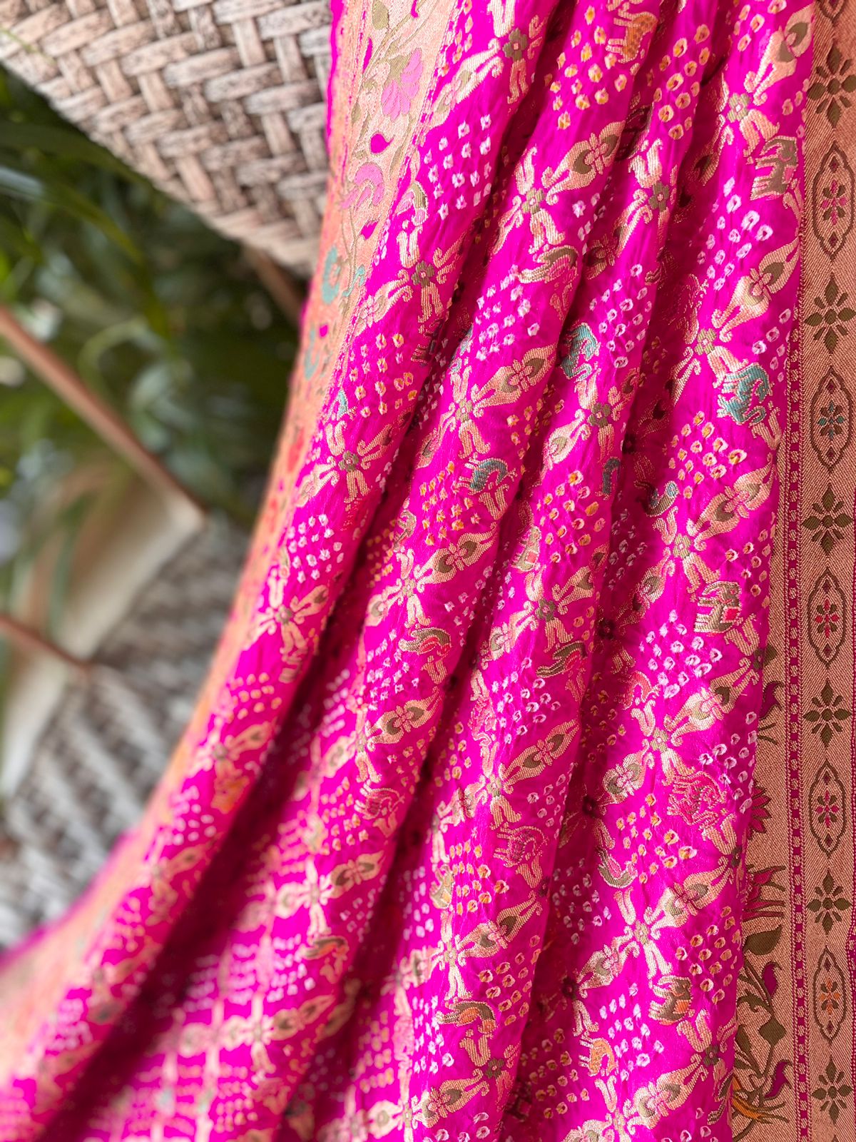 Yukti - Solution Meenakari Motif Saree