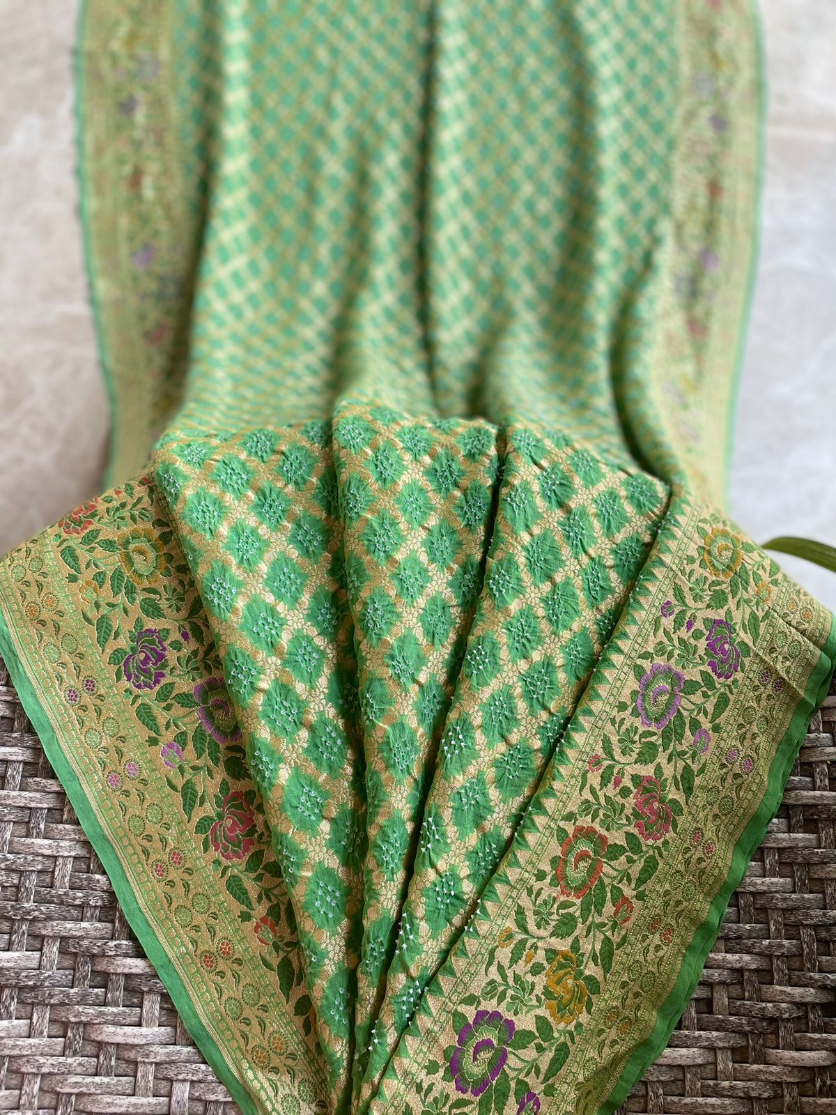 Asmita - Glories/Identity Meenakari Motif Saree