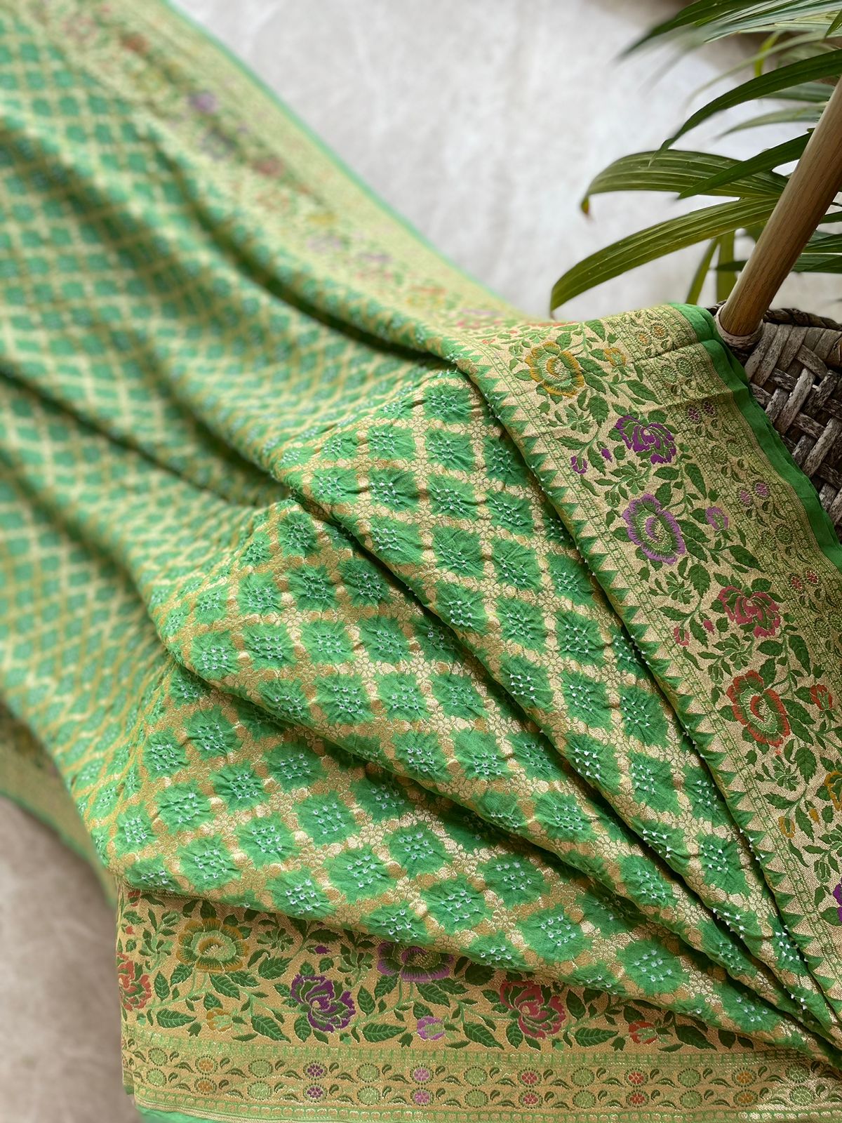 Asmita - Glories/Identity Meenakari Motif Saree