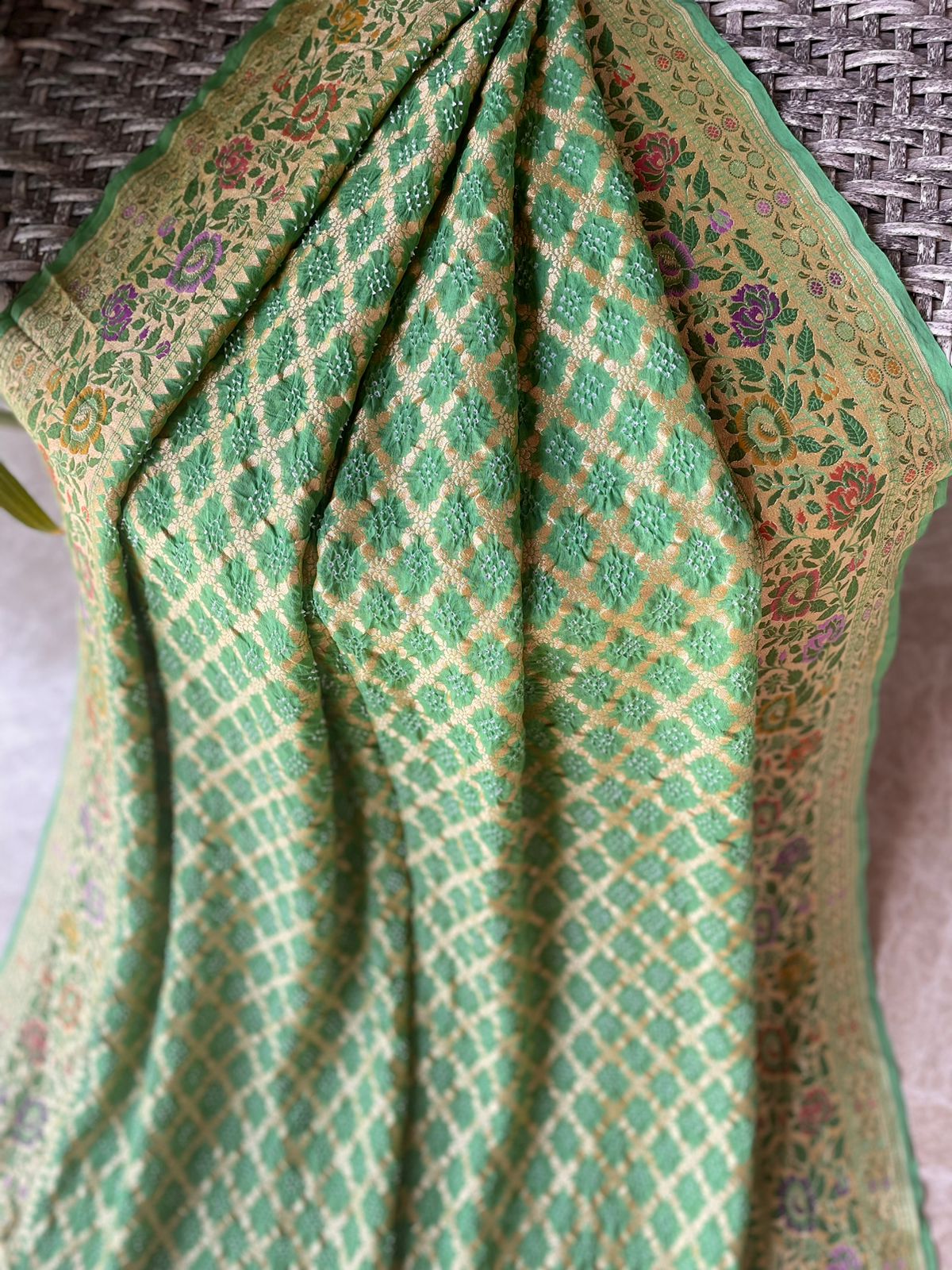 Asmita - Glories/Identity Meenakari Motif Saree