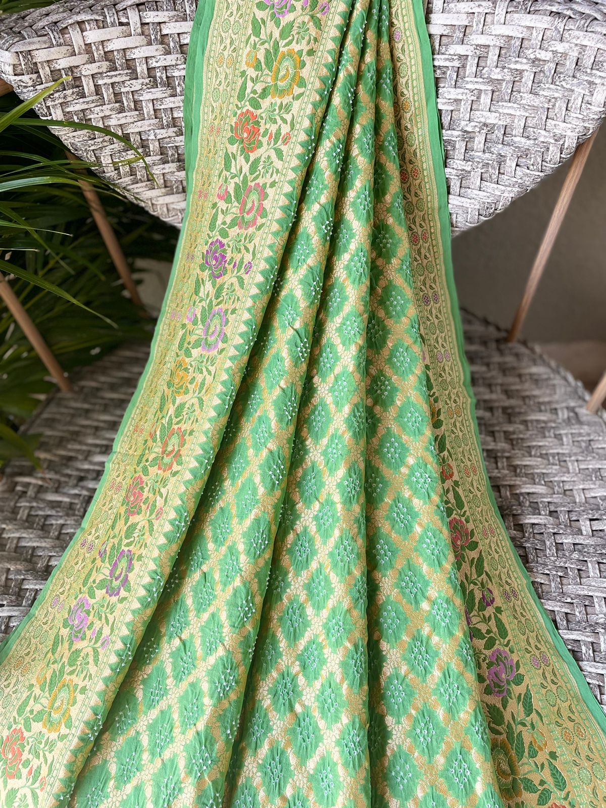 Asmita - Glories/Identity Meenakari Motif Saree