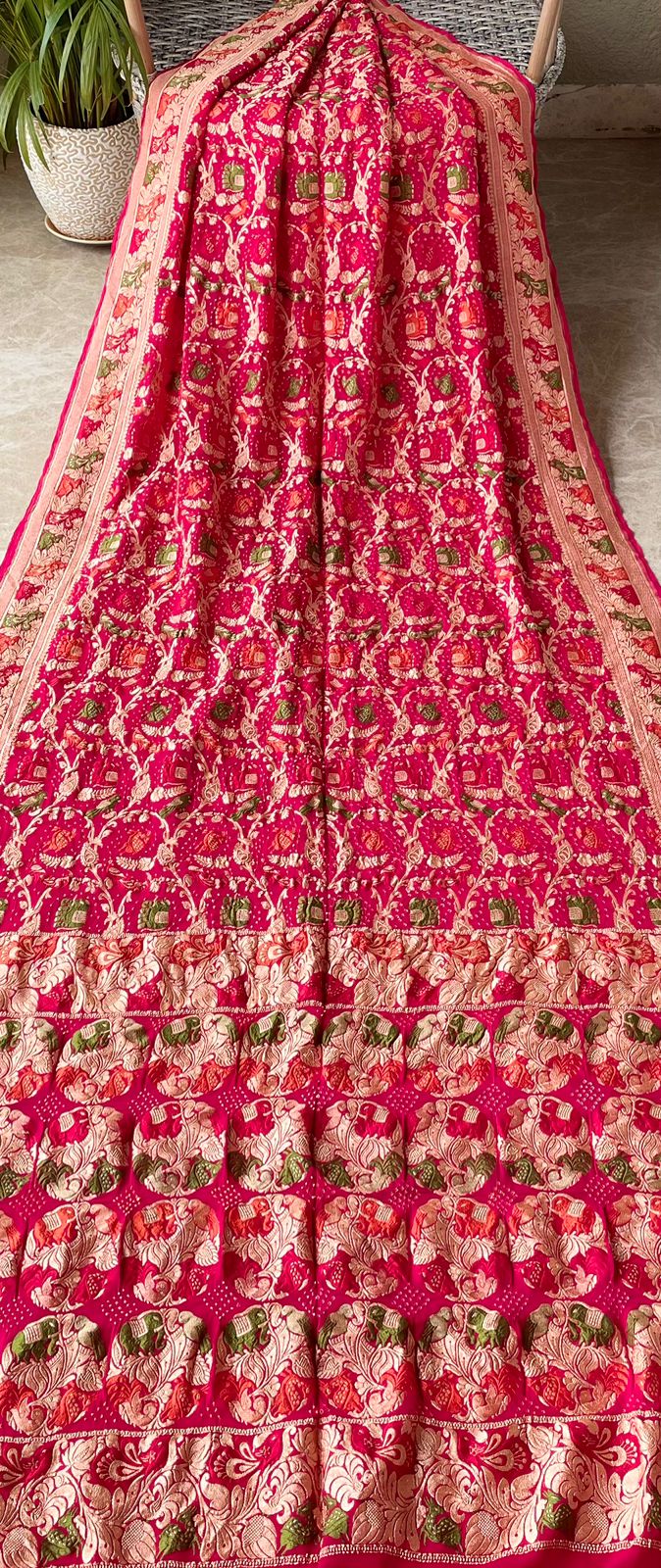 Rohini - A Rising Star Meenakari Motif Saree