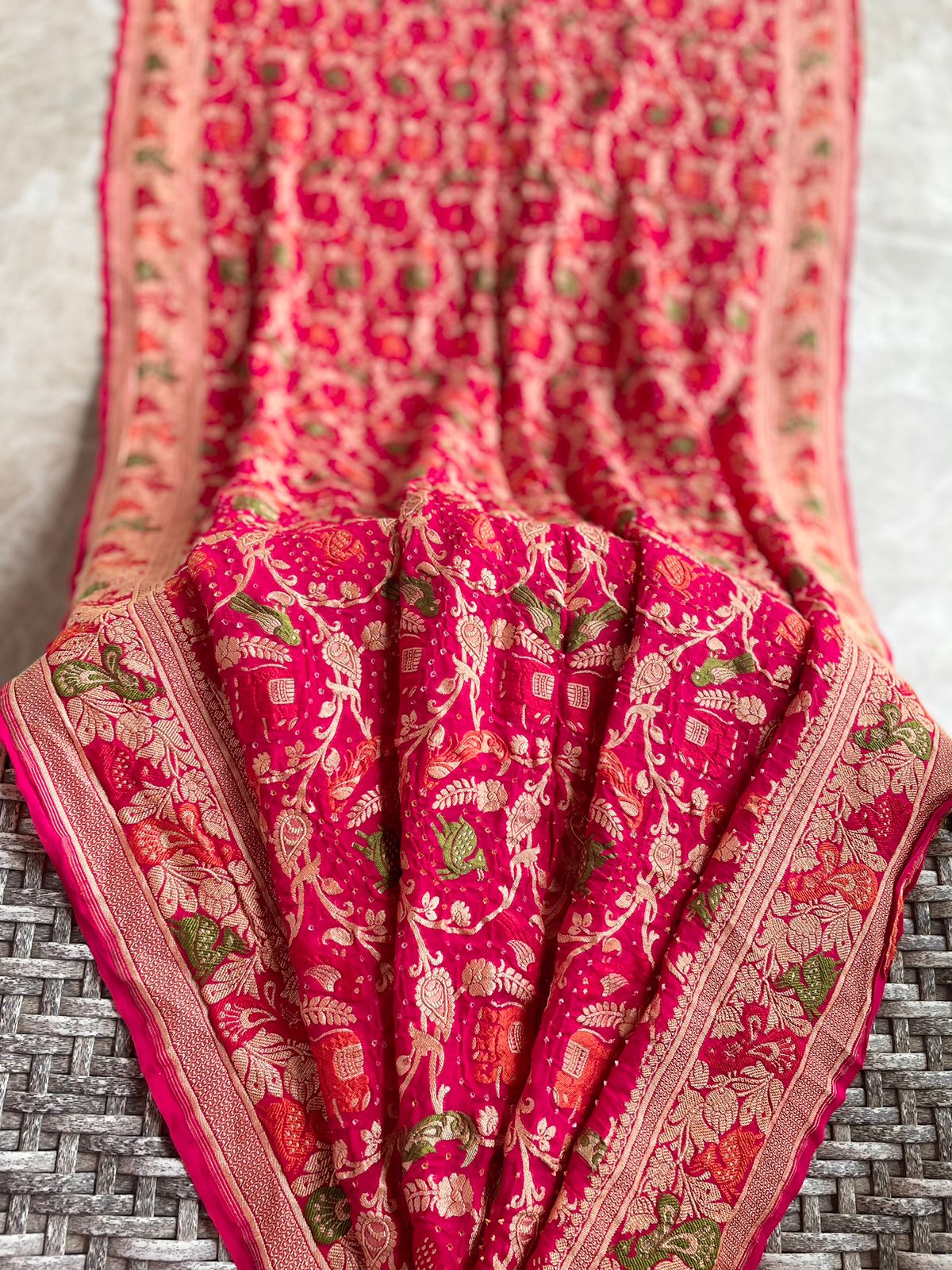 Rohini - A Rising Star Meenakari Motif Saree