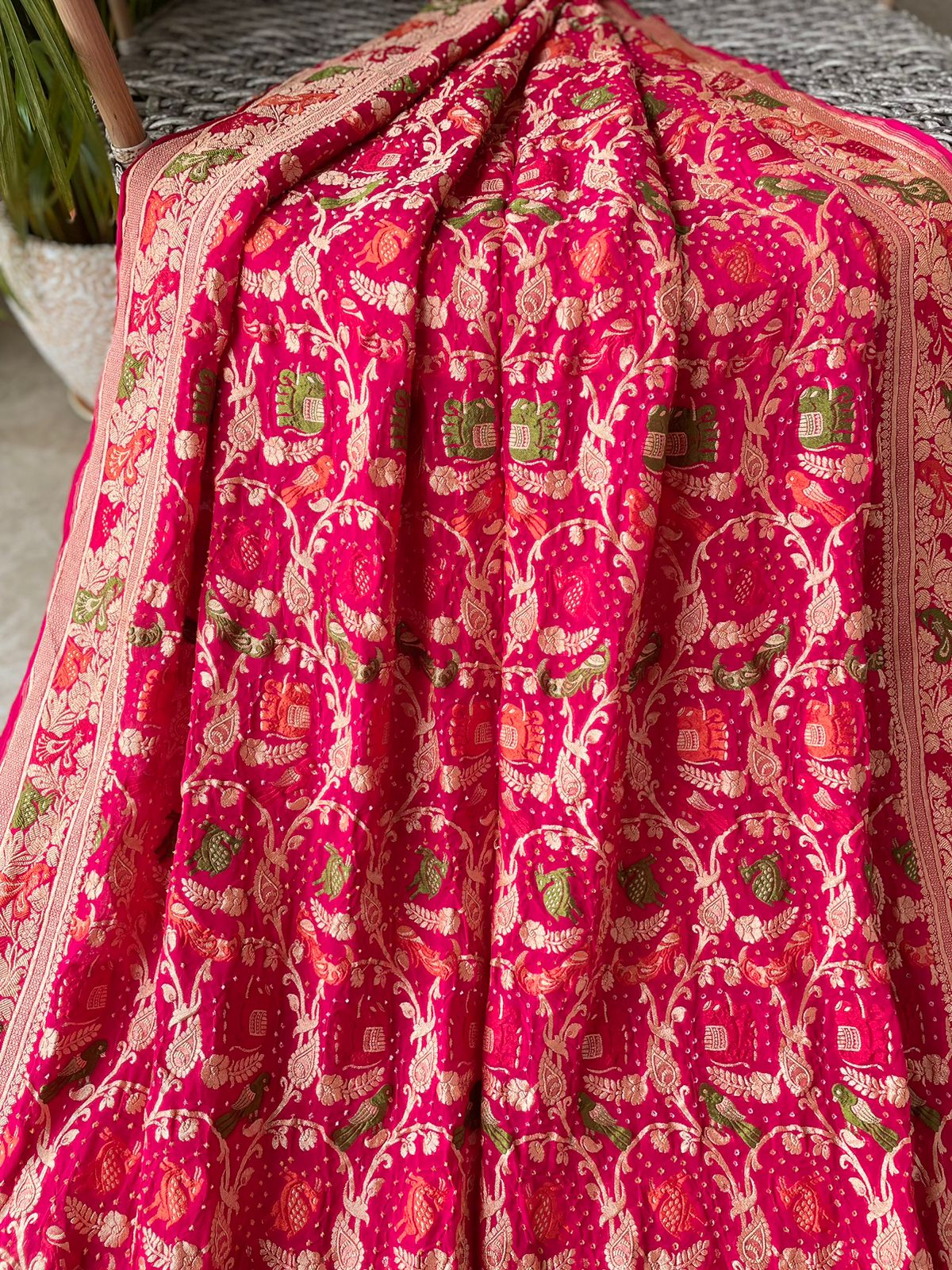 Rohini - A Rising Star Meenakari Motif Saree