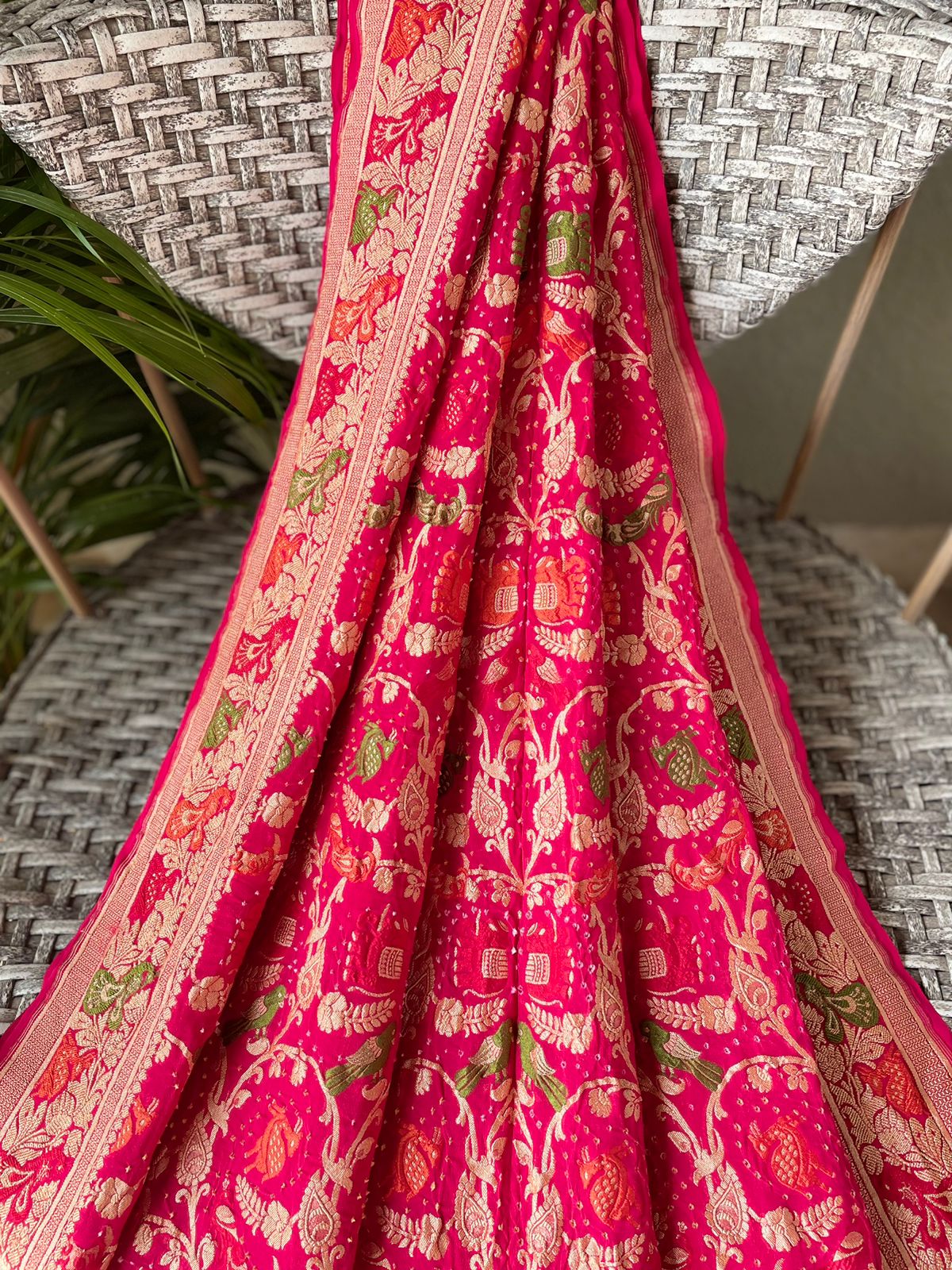 Rohini - A Rising Star Meenakari Motif Saree