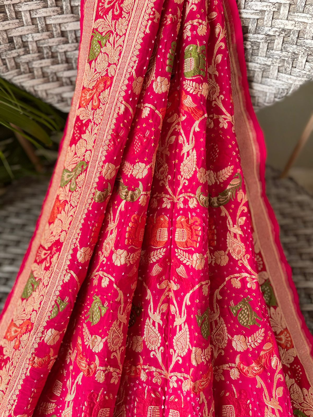 Rohini - A Rising Star Meenakari Motif Saree