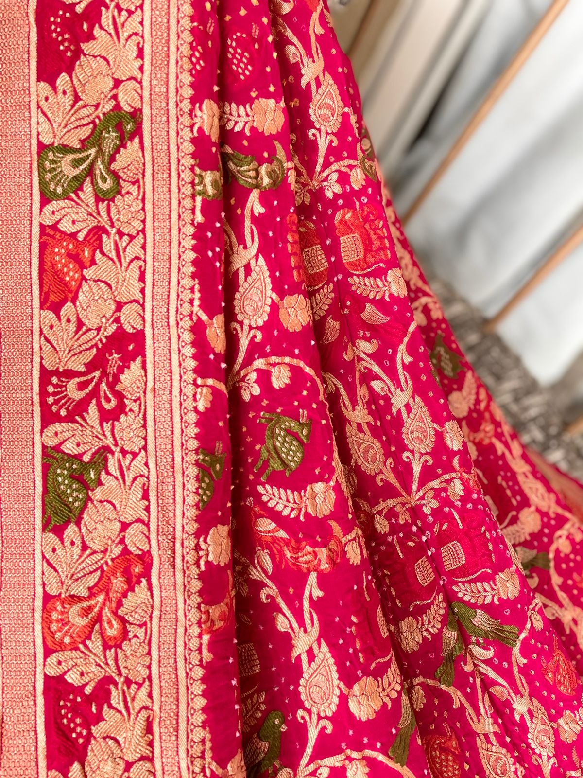 Rohini - A Rising Star Meenakari Motif Saree