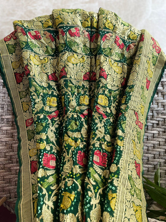 Vaidehi - Goddess Sita Meenakari Motif Dupatta