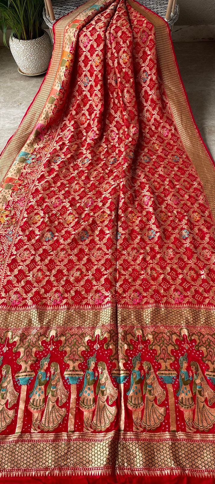 Barkha - Rain Meenakari Motif Saree