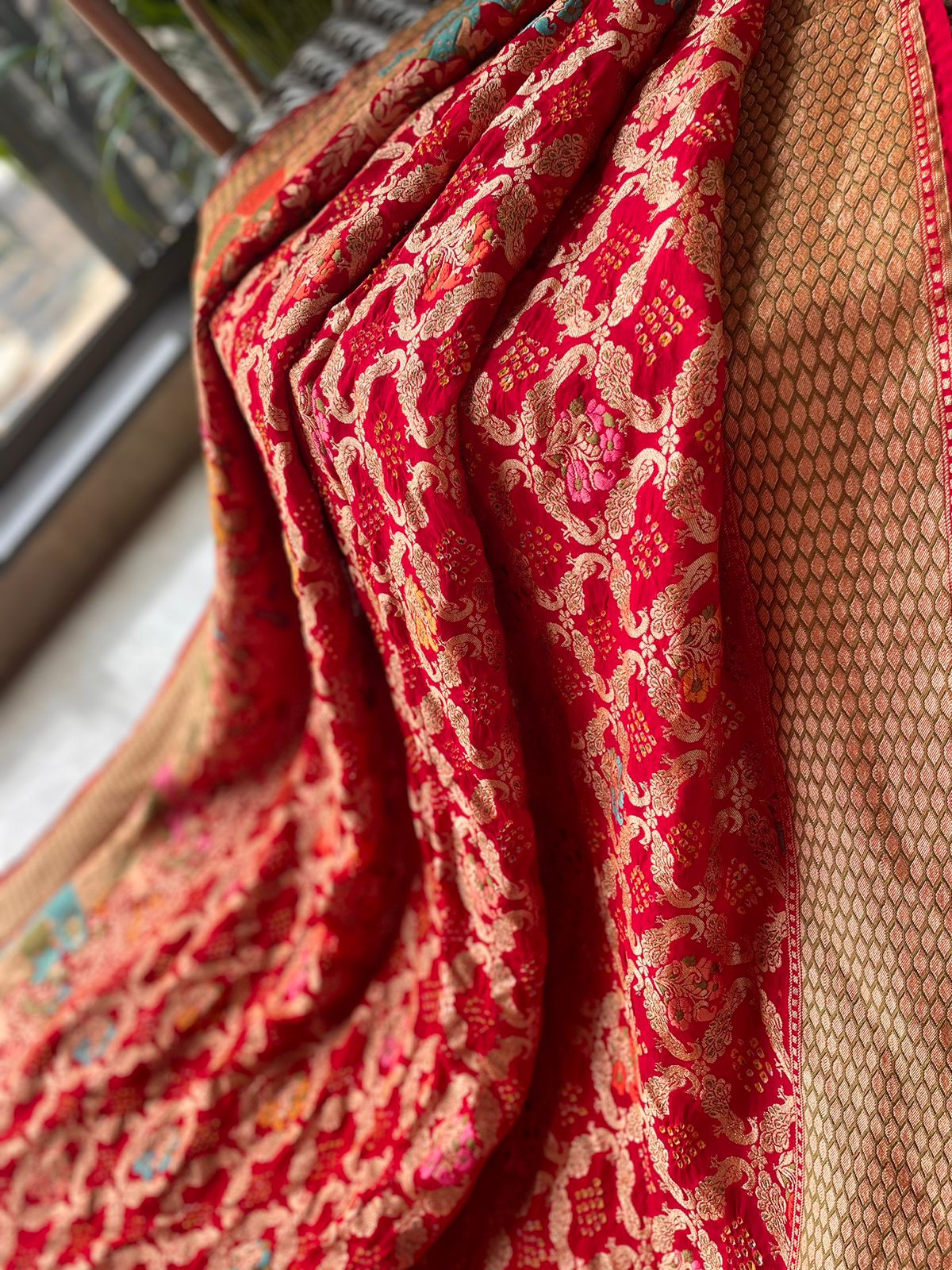 Barkha - Rain Meenakari Motif Saree