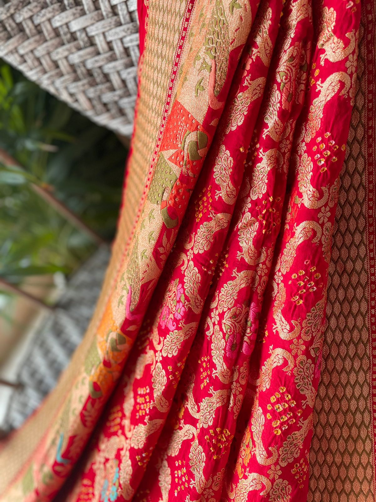 Barkha - Rain Meenakari Motif Saree