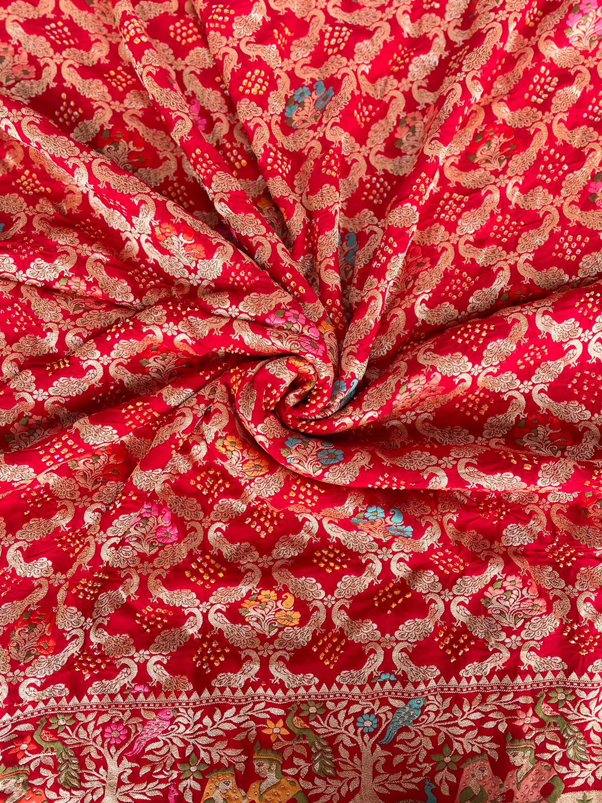 Barkha - Rain Meenakari Motif Saree