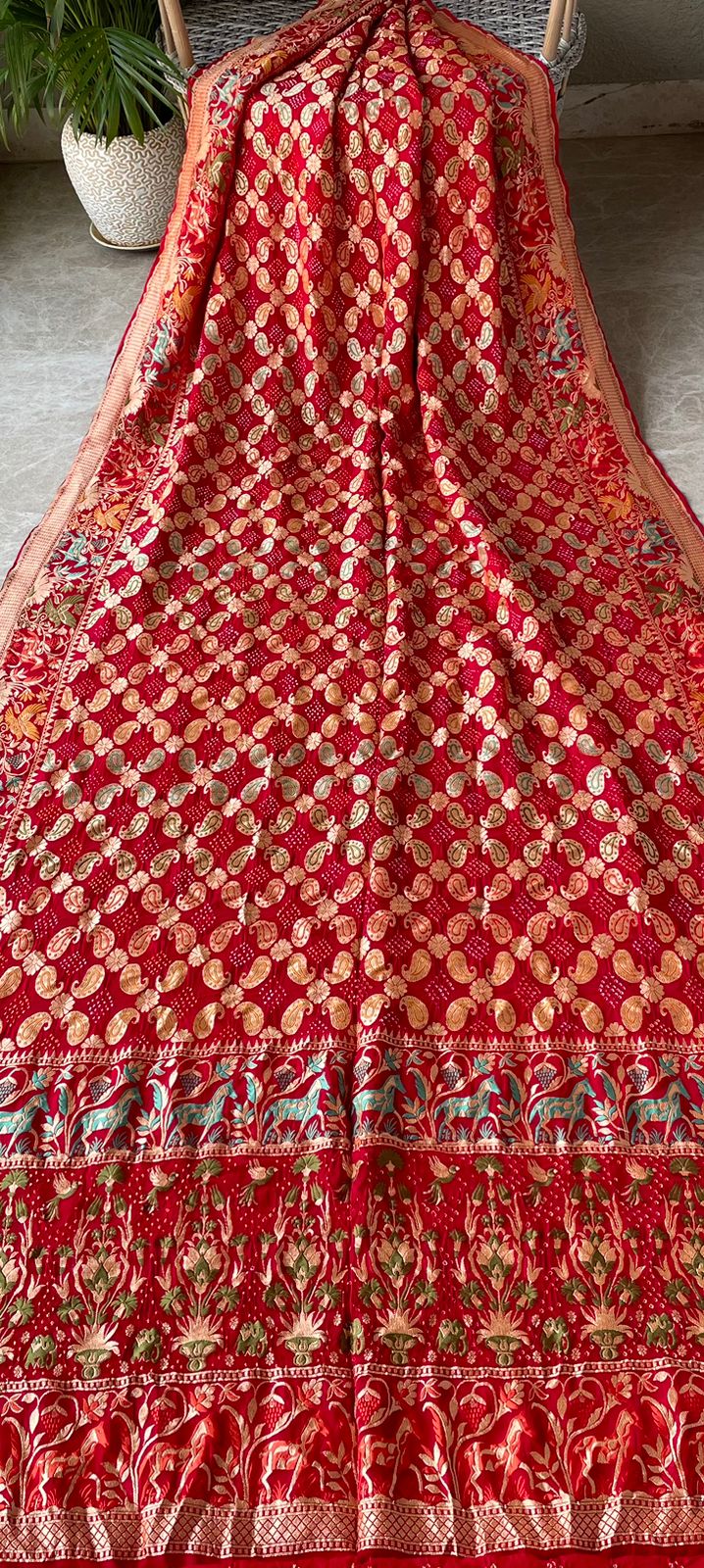 Krisha - The Divine Soul Meenakari Motif Saree