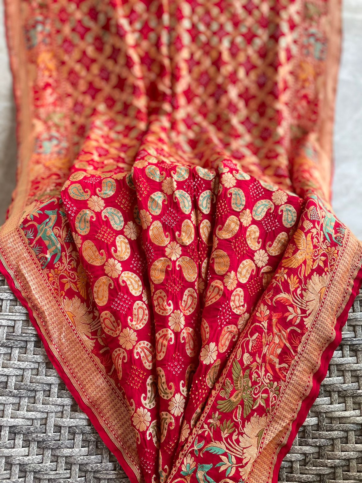 Krisha - The Divine Soul Meenakari Motif Saree