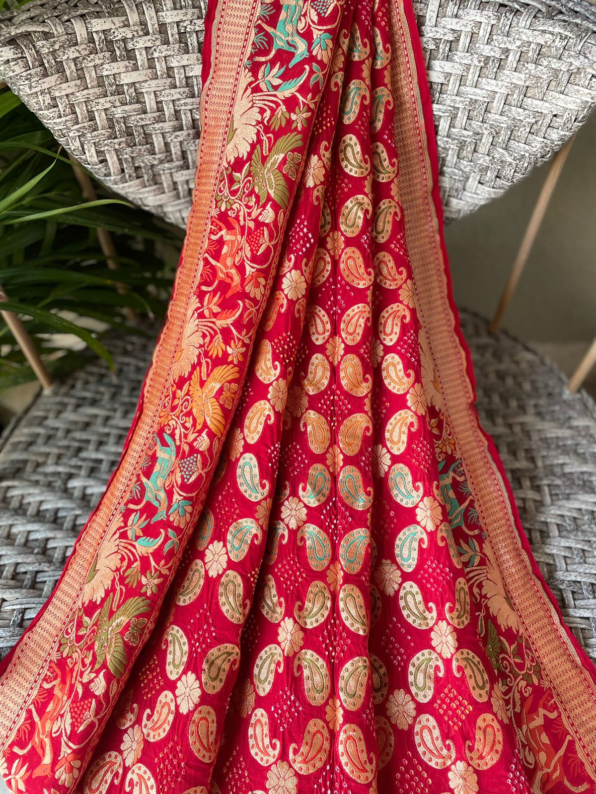 Krisha - The Divine Soul Meenakari Motif Saree