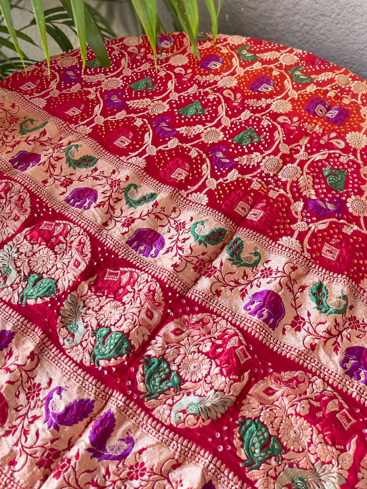 Anvika - The Definition Of Beauty Meenakari Motif Dupatta