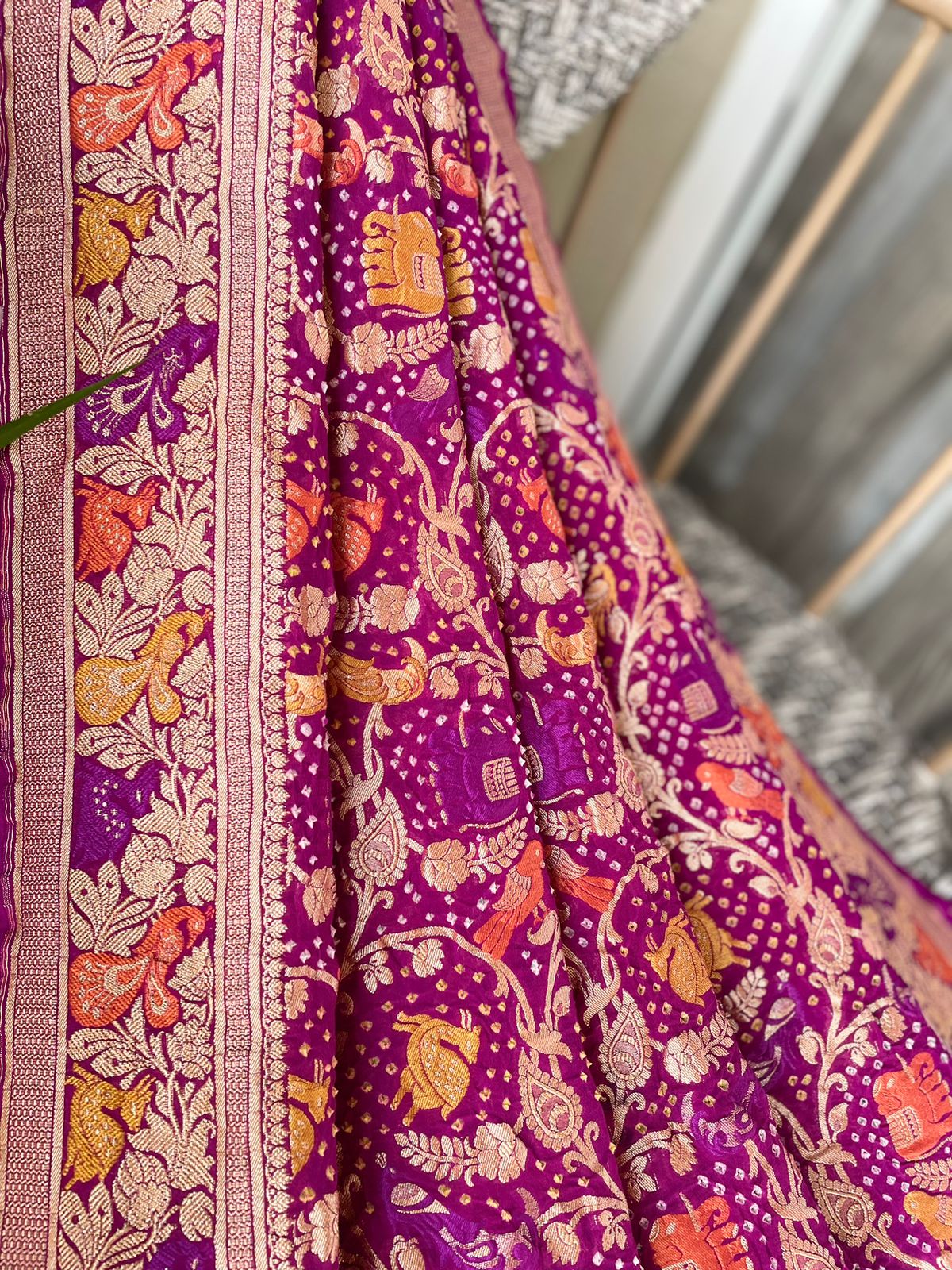 Arya - Noble Goddess Meenakari Motif Saree