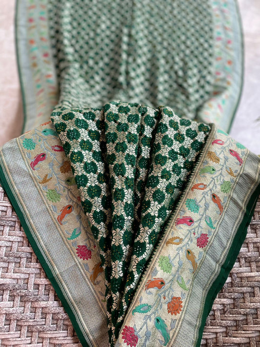 Falak - Sky Full of Stars Meenakari Motif Saree