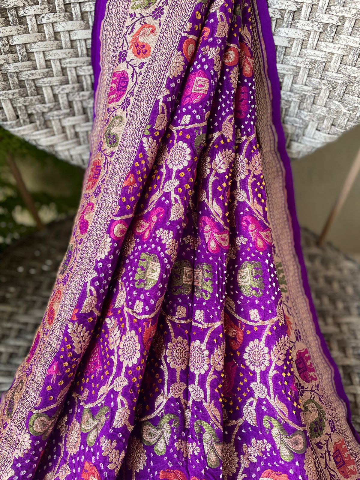 Paheli - The Mystic Creation Meenakari Motif Dupatta