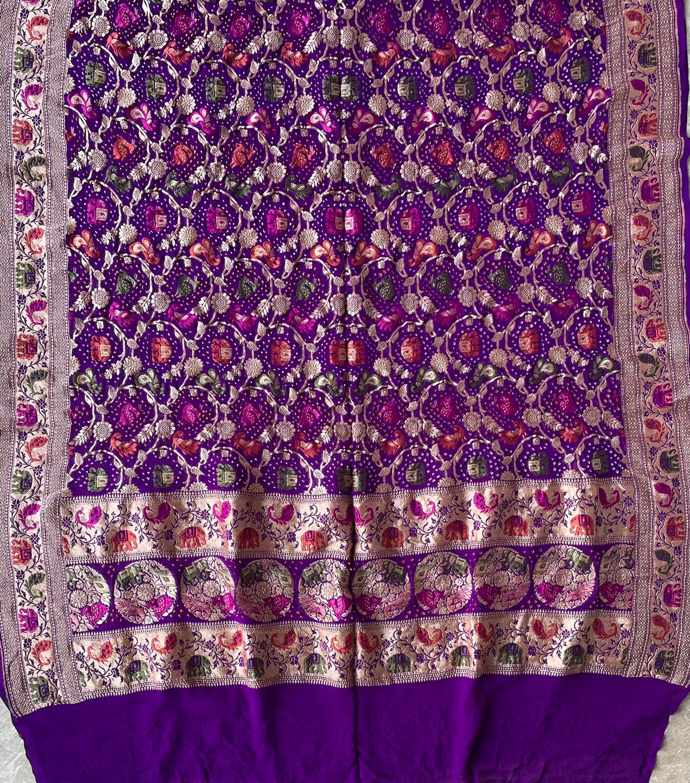 Paheli - The Mystic Creation Meenakari Motif Dupatta