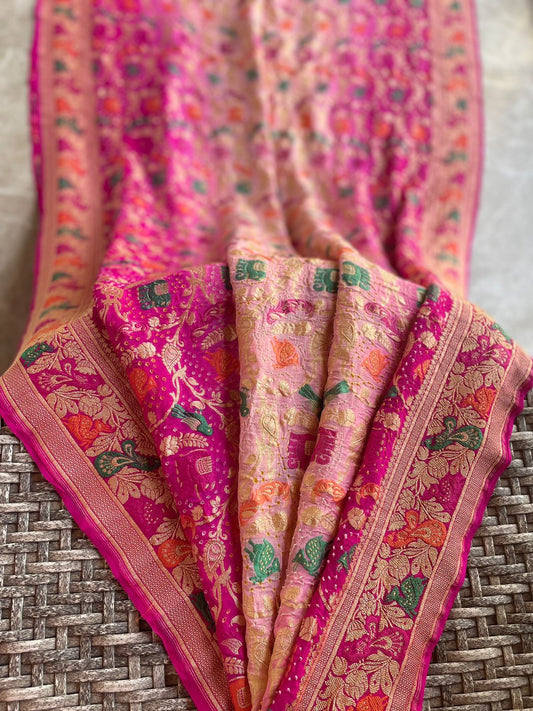 Niya - A Wishful Desire Meenakari Motif Saree