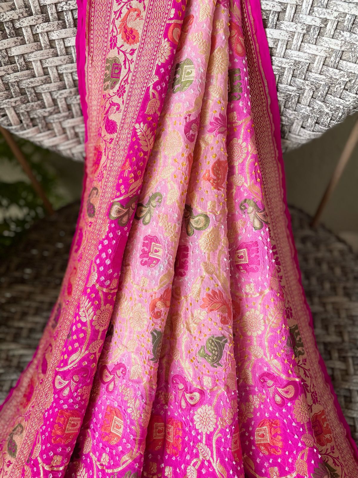 Shefali - The Jasmine Tree Meenakari Motif Dupatta