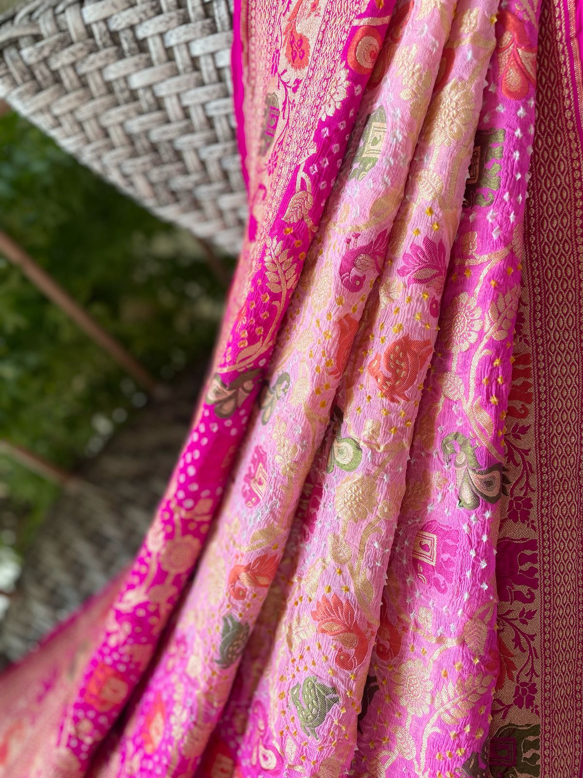 Shefali - The Jasmine Tree Meenakari Motif Dupatta