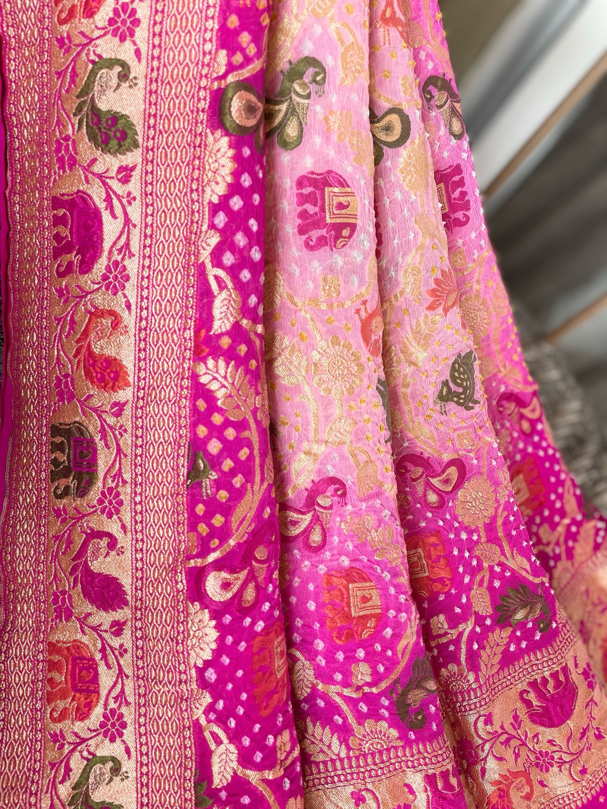 Shefali - The Jasmine Tree Meenakari Motif Dupatta