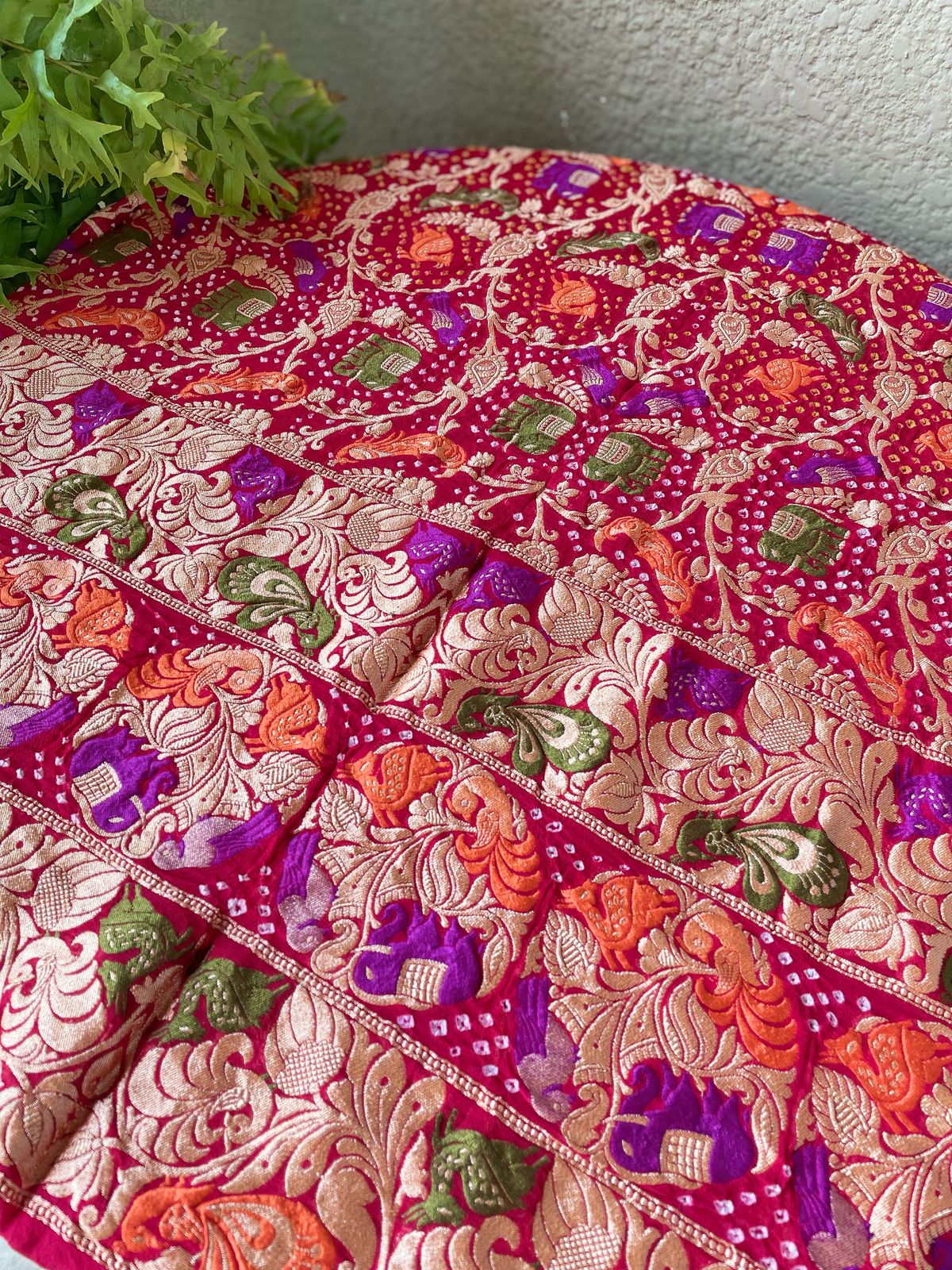 Anamika - Ring Finger Meenakari Motif Dupatta