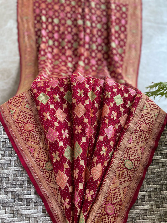 Raina - Beautiful Night Meenakari Saree