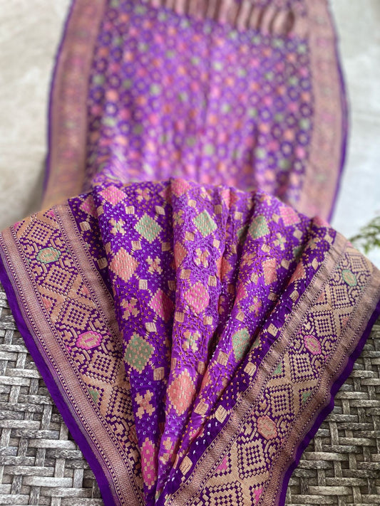 Karnika - Heart of a lotus Meenakari Saree